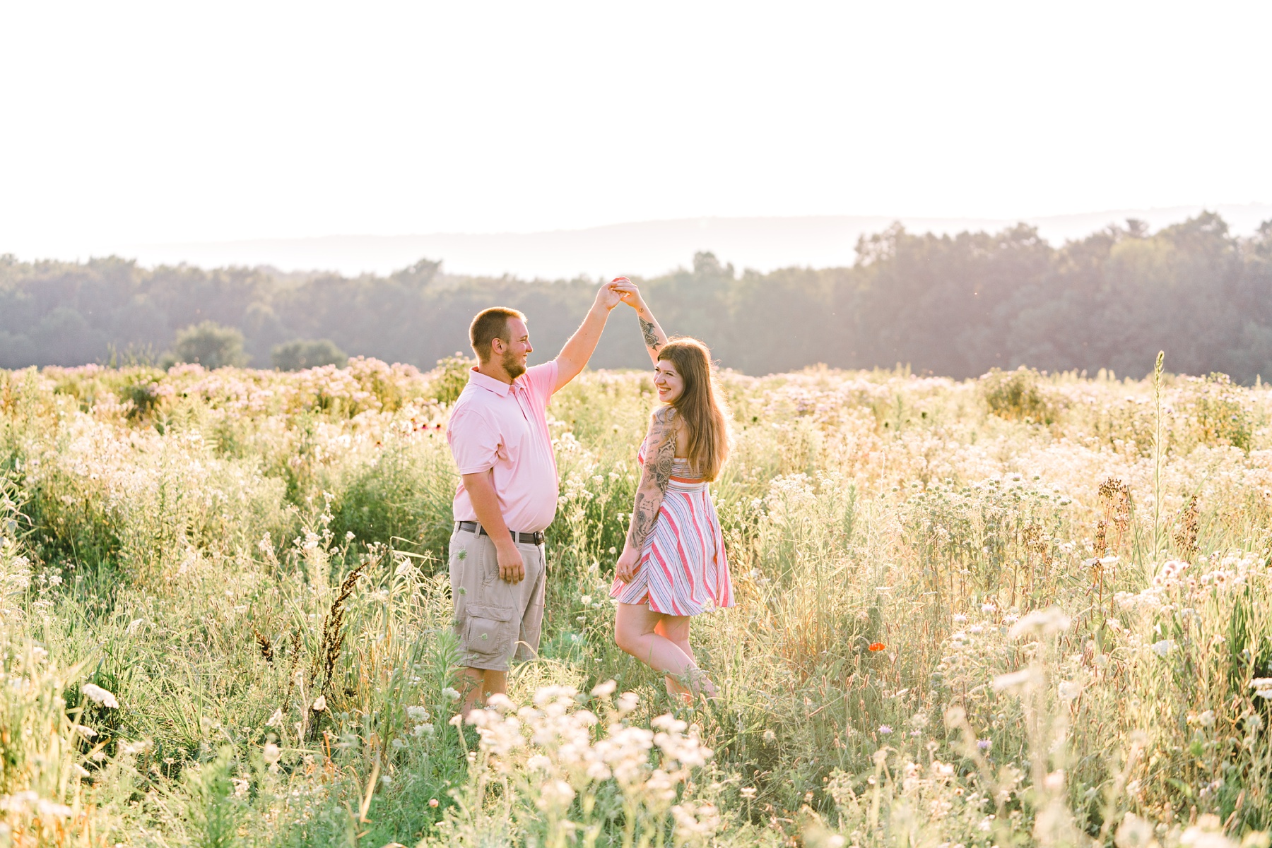 Wildflower Field Engagement Session Lehigh Valley, PA