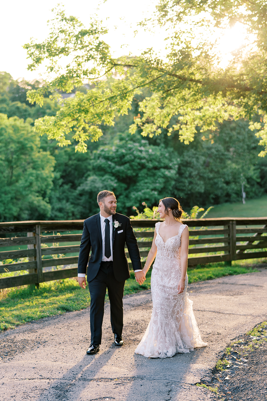 sunset at hotel bethlehem wedding